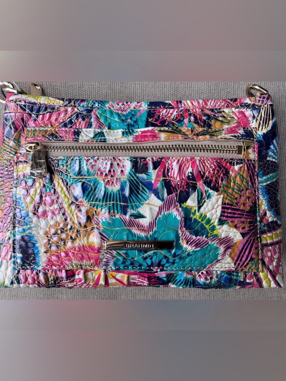 NWT Brahmin VIDA in DESERT BLOOM Melbourne Crossbody Bag 2